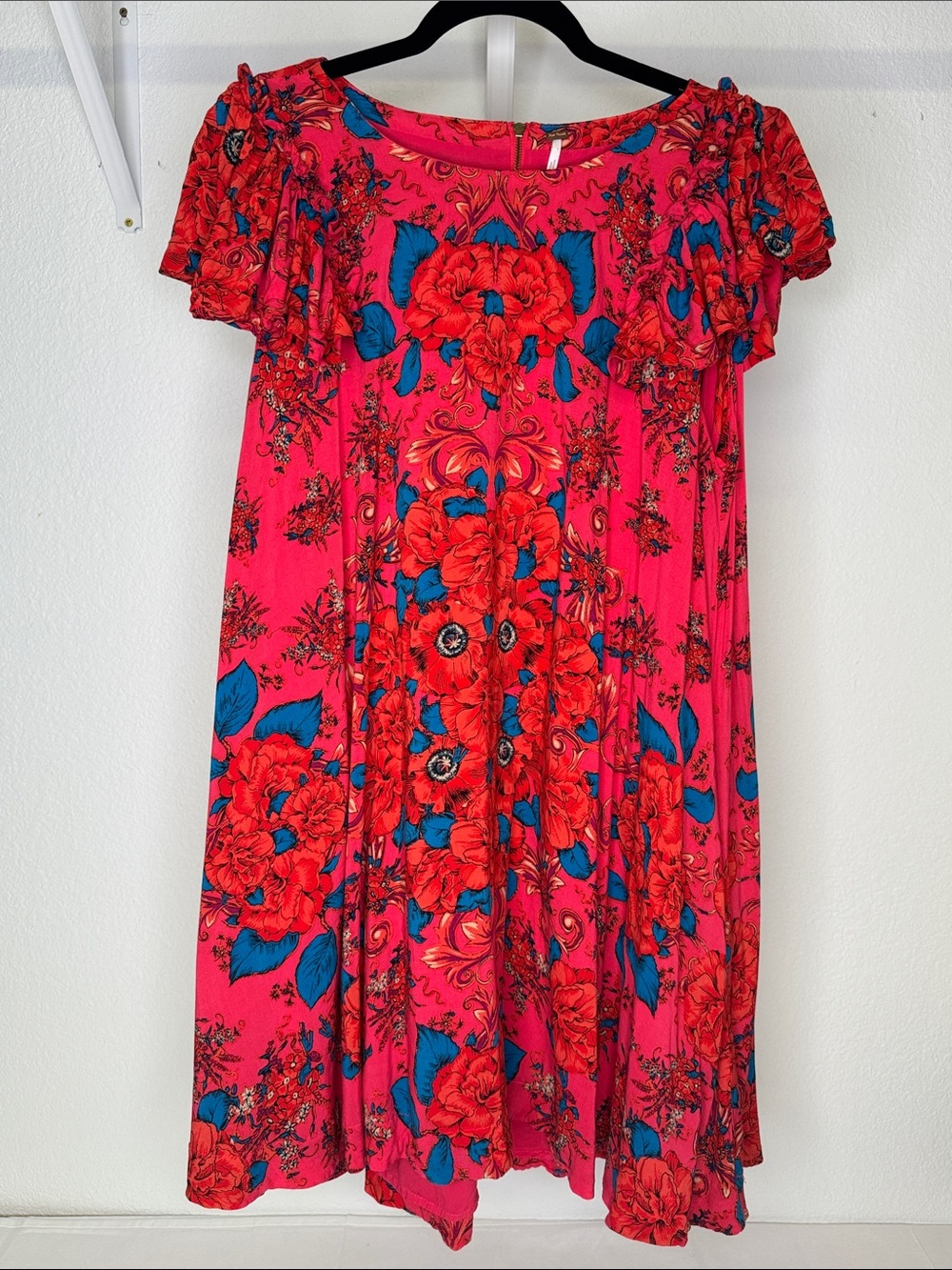 Free People Yara Floral Babydoll Dress Size Medium.